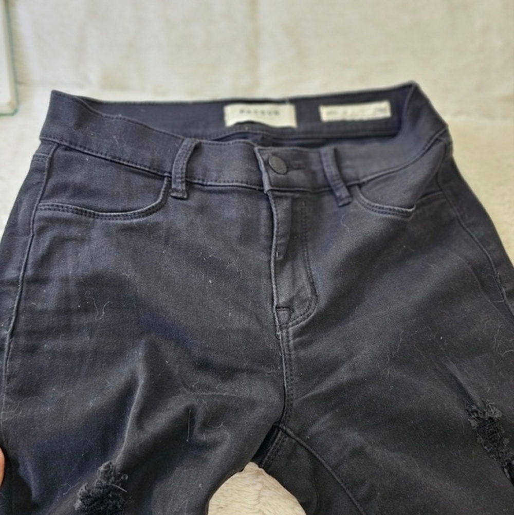 PACSUN Los Angeles Distressed Jegging Size 24 Black - Picture 4 of 6